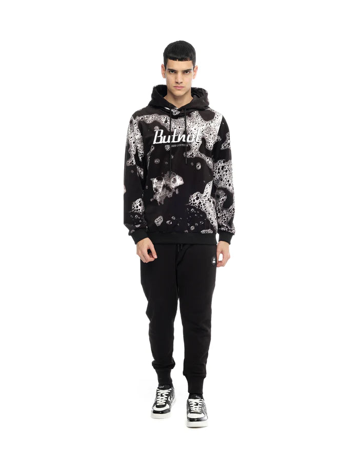 Hoodie ButNot con cappuccio stampa schiuma