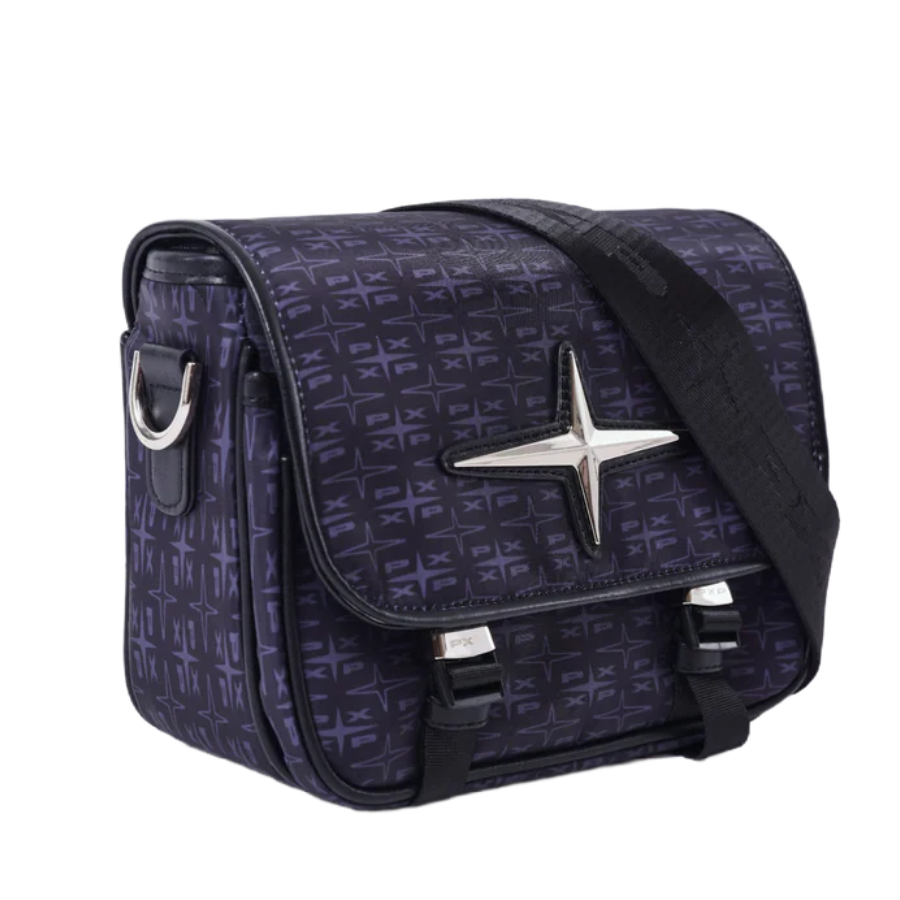 Borsa Crossbody PXP monogramma nera