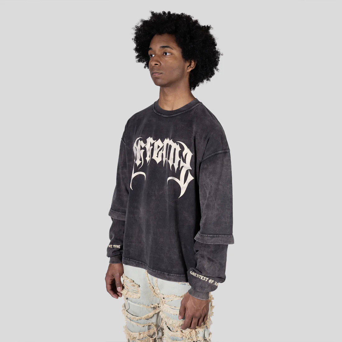 Longsleeve GOAT-Washed Black Edition