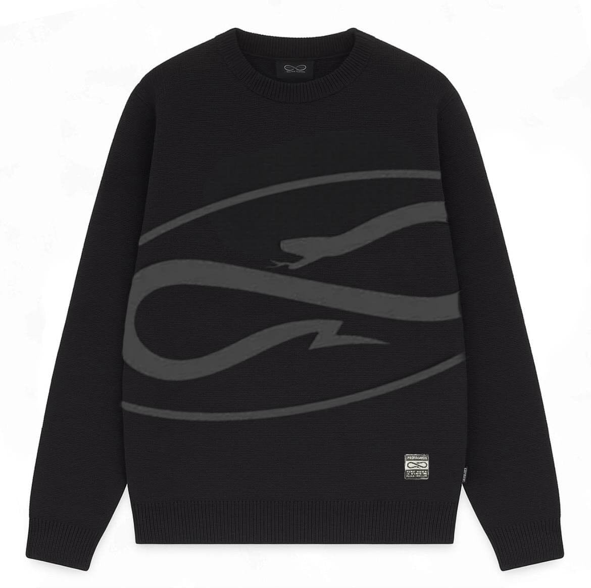 Maglione Propaganda Knitwear Logo Atom Black