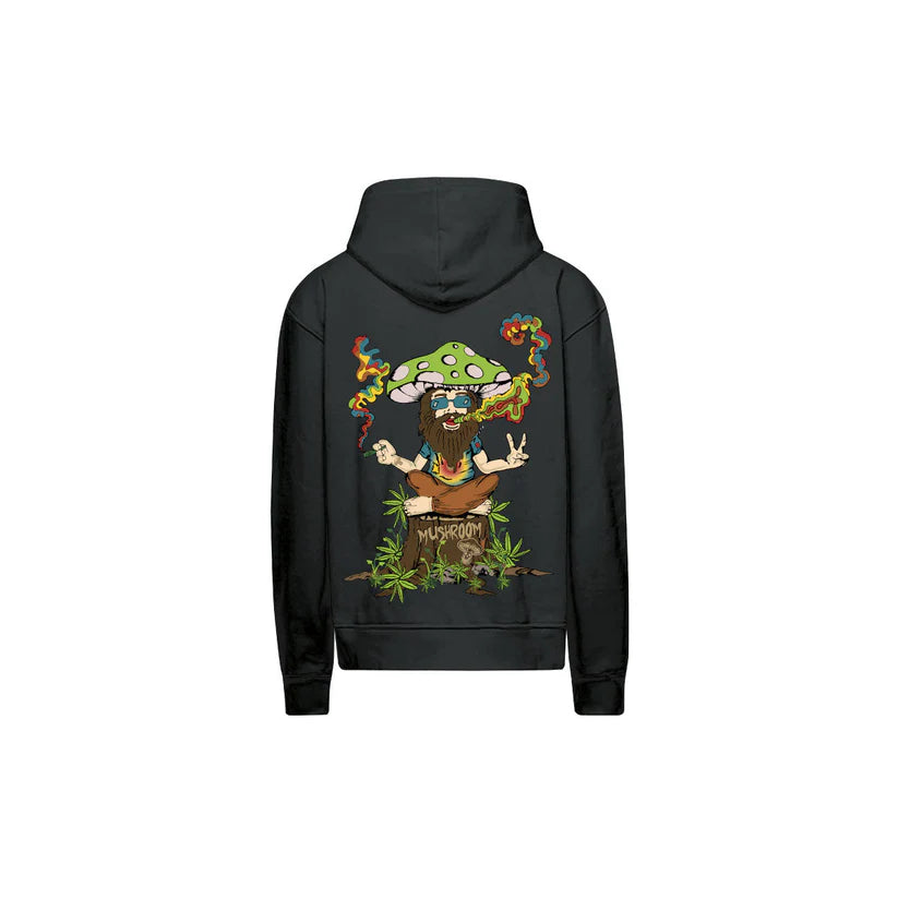 Felpa Mushroom Flame dice nera