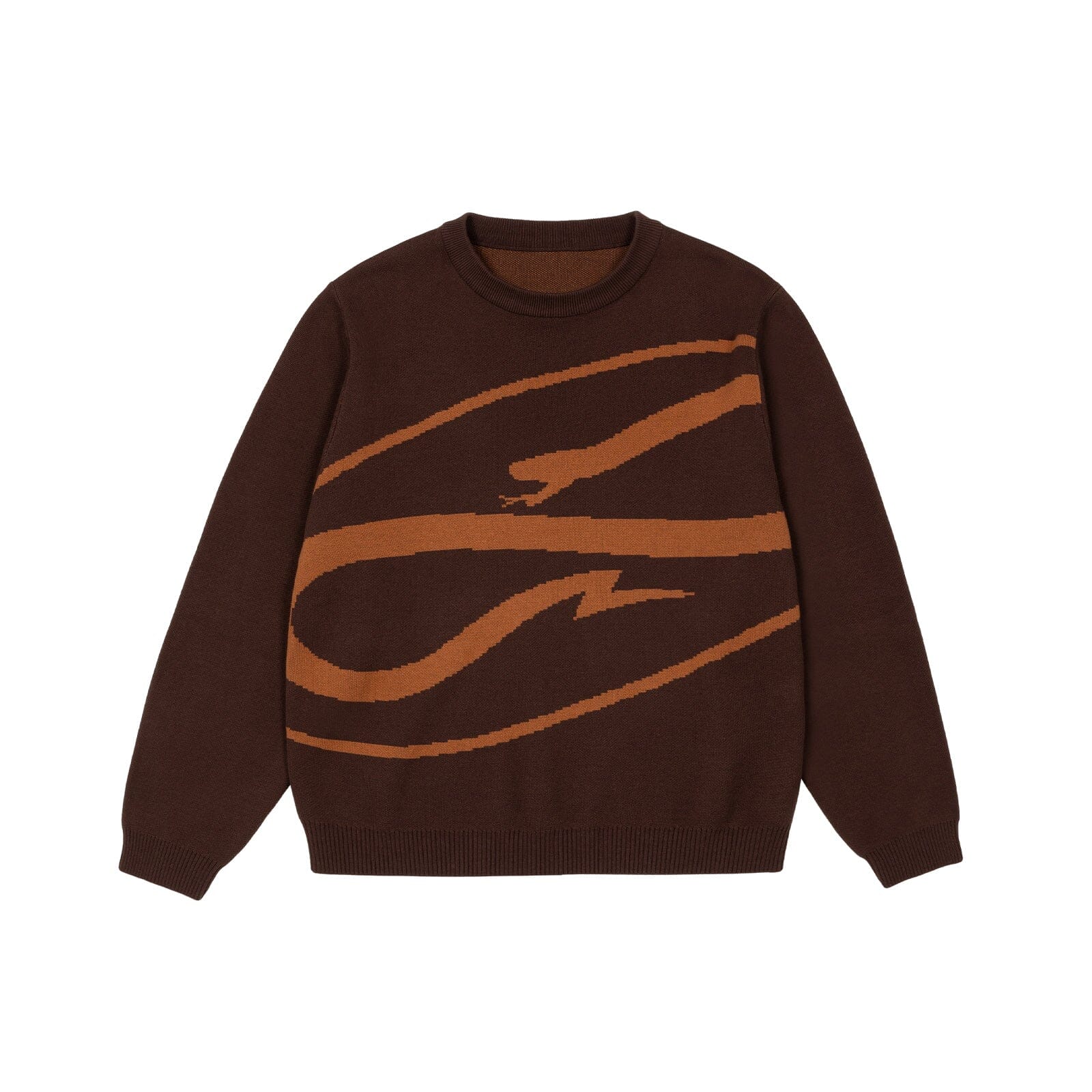 Maglione Propaganda Knitwear Logo Atom Brown