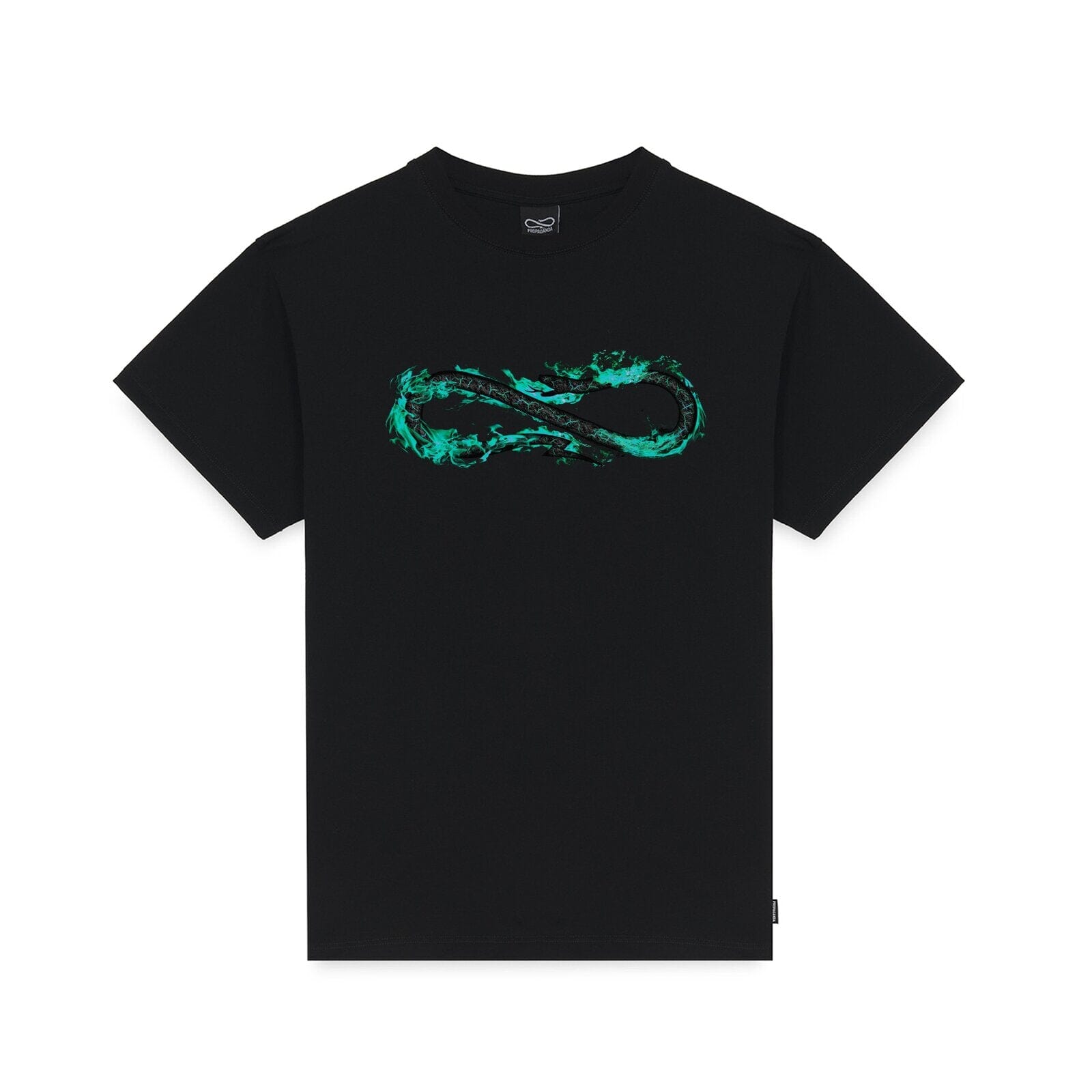 T-shirt Propaganda Logo Fire Tee Black