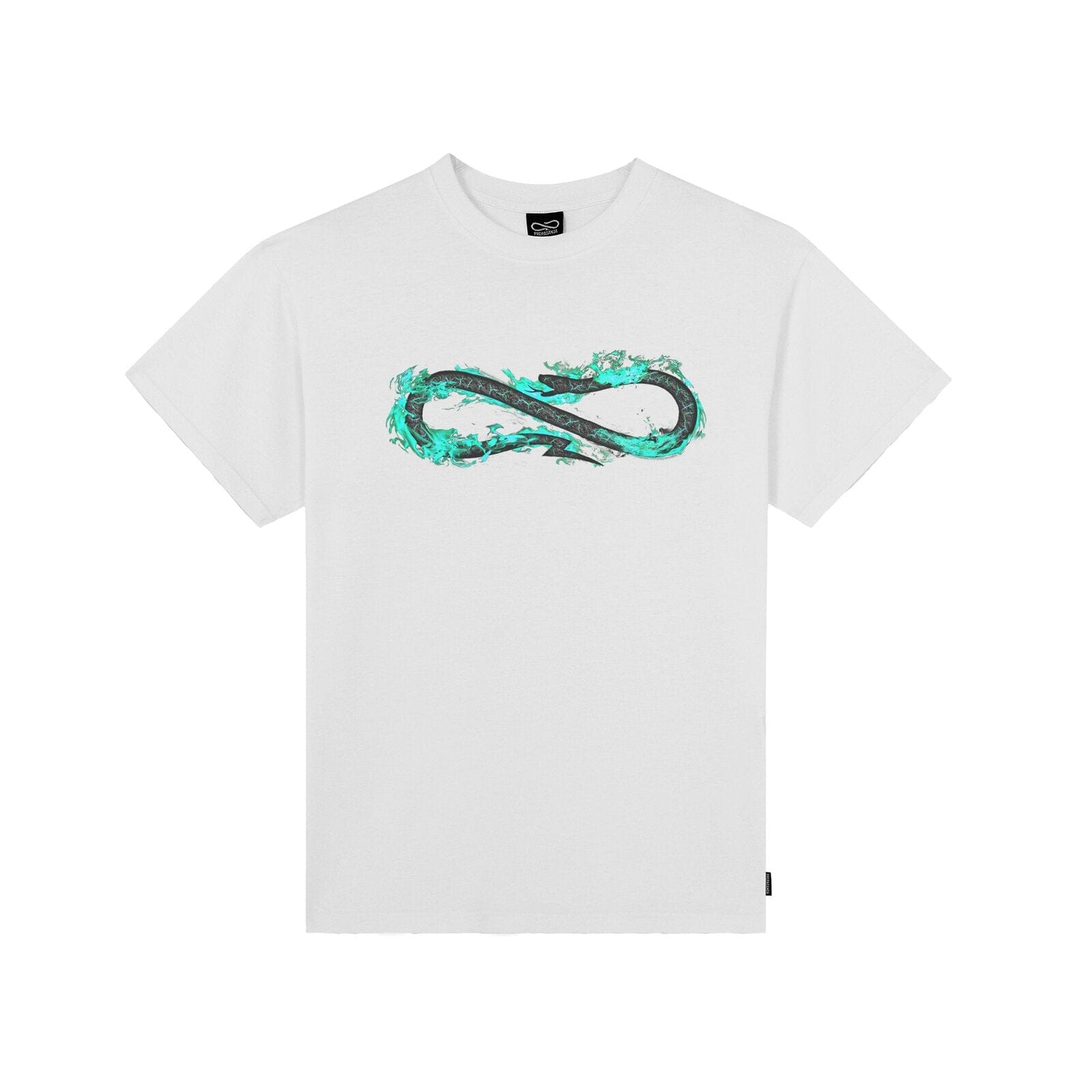 T-shirt Propaganda Logo Fire Tee White