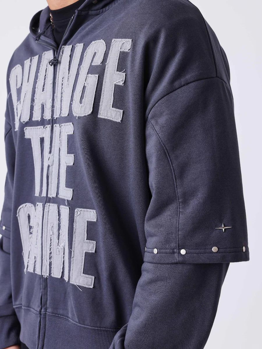 Felpa doppia manica PXP grigia