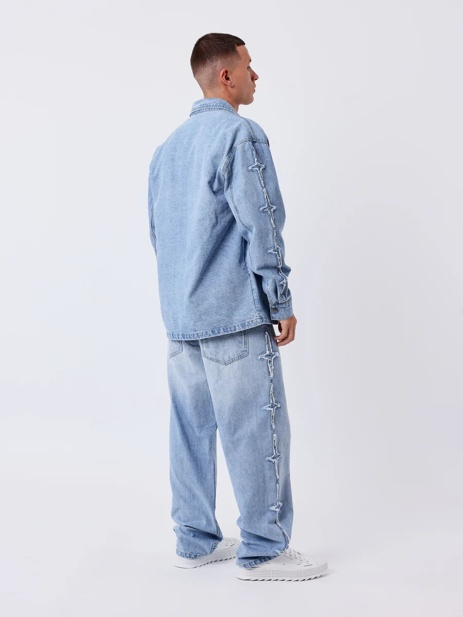 Jeans PXP con inserti polaris