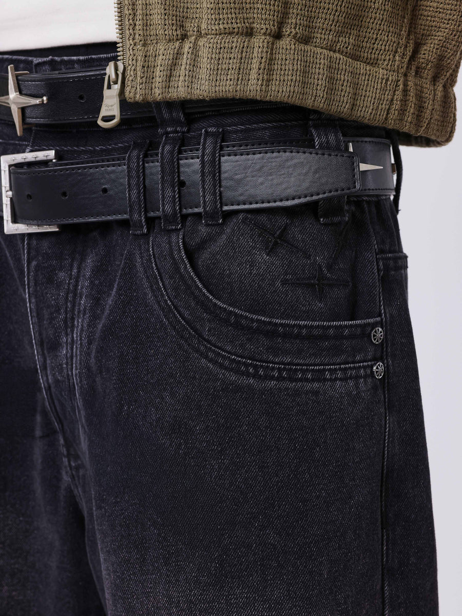 Jeans sbiaditi Star doppia fibbia PXP