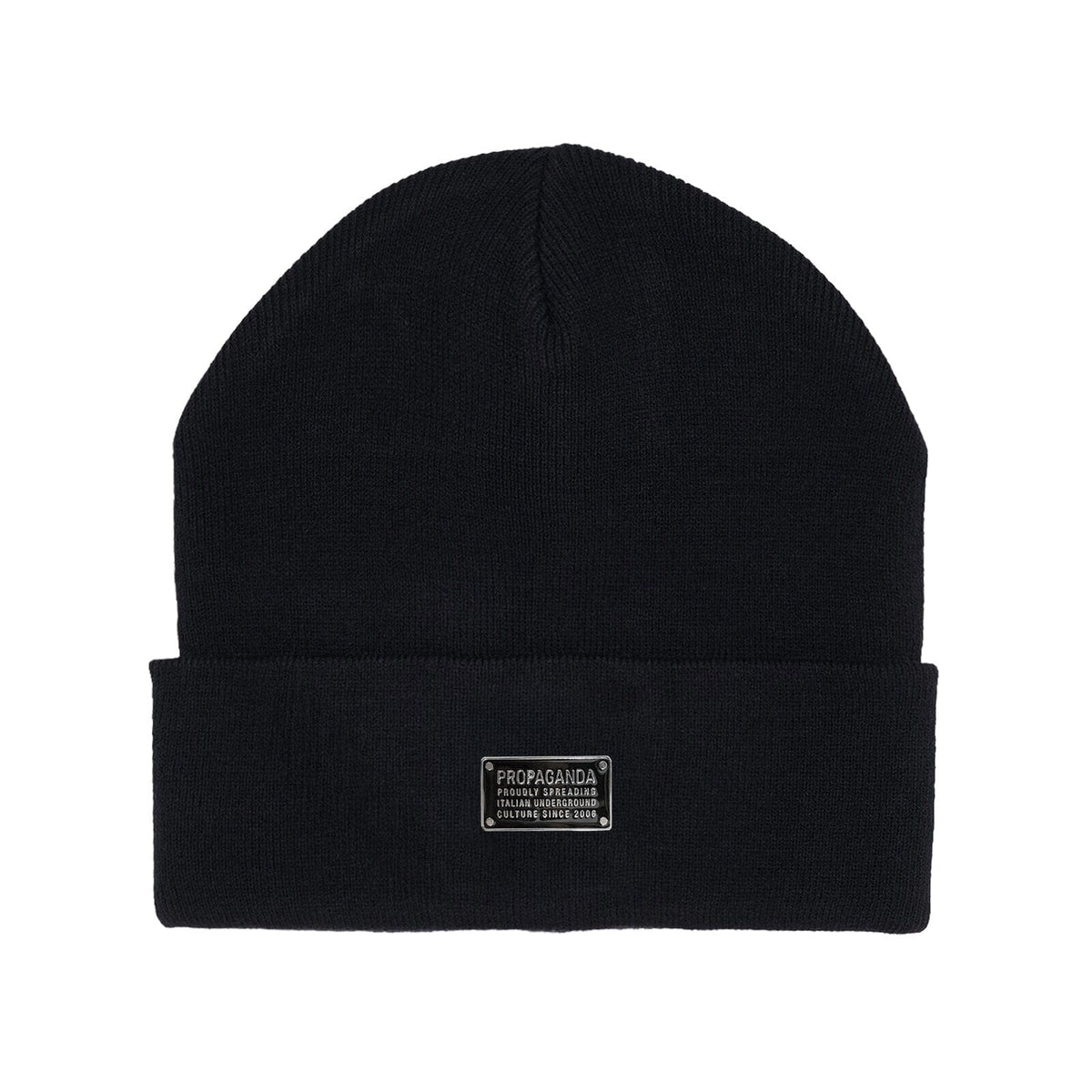 Berretto Propaganda Label Metal Plaque Beanie