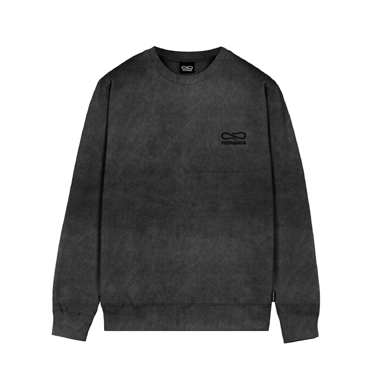 Felpa girocollo Logo Embroidery Crewneck Stonewash