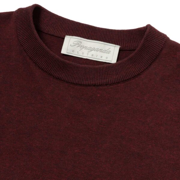 Maglione Ribs Propaganda Burgundy