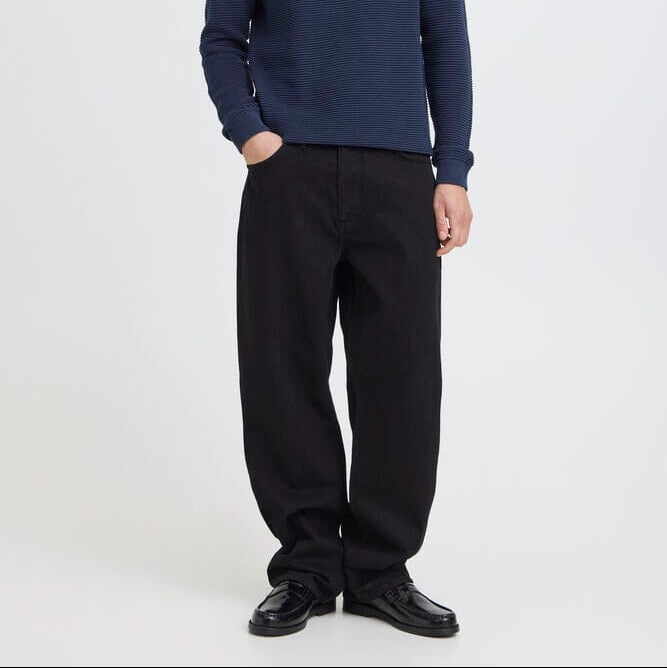 Jeans Loose Fit Nero Solid