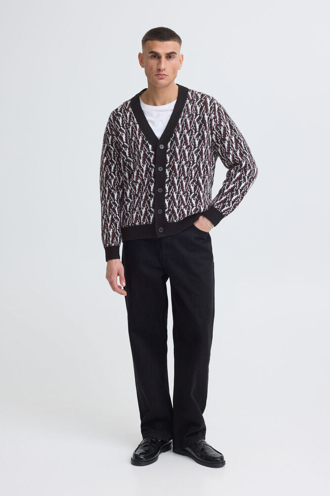 Cardigan Borgogna Solid