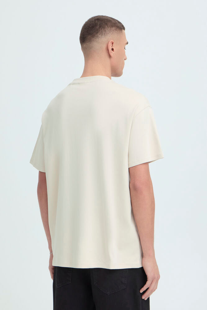 T-shirt basic crema Solid