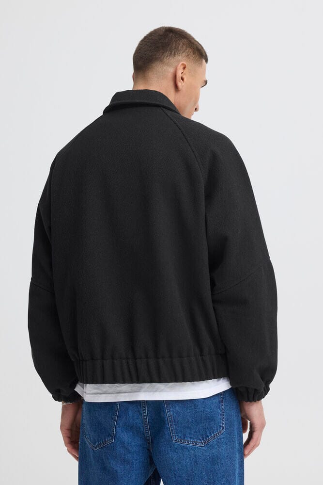 Giubbotto Bomber Testurizzato nero Solid
