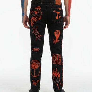 Pantalone di Jeans ButNot multistampa