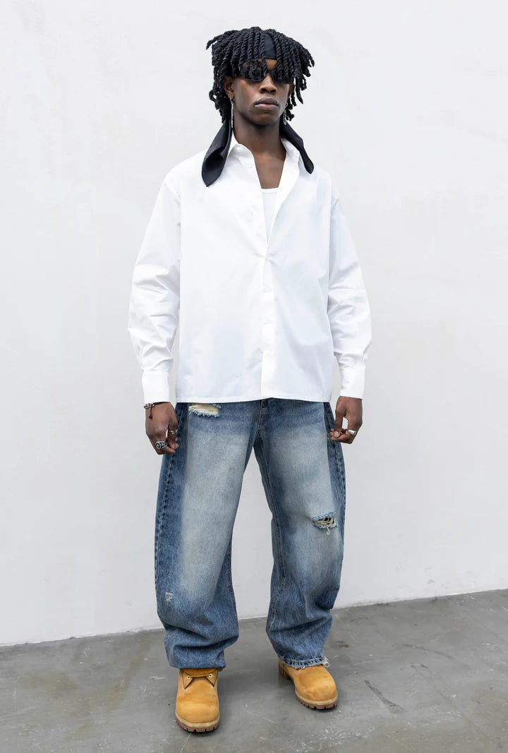 Camicia Cuff Minimal Bianca