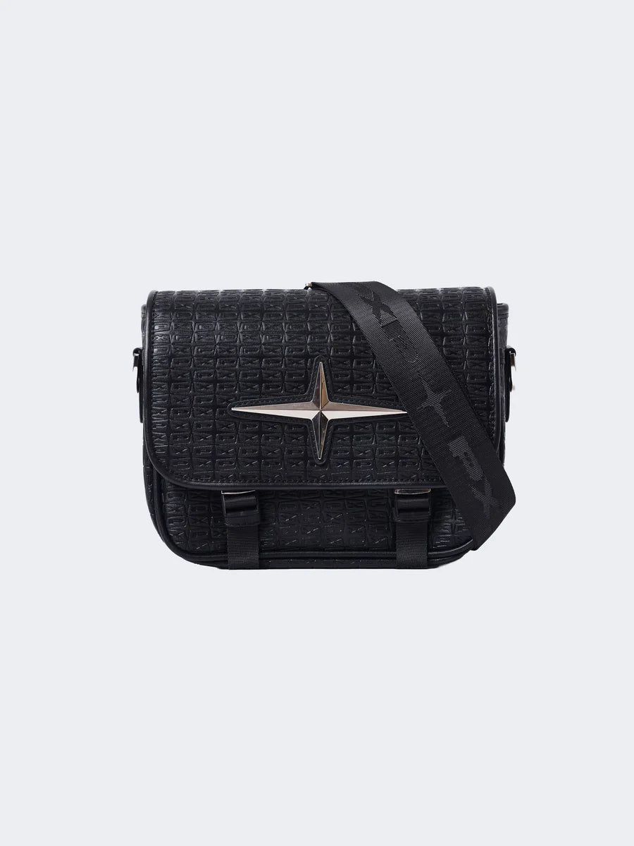 Borsa Crossbody PXP monogramma nera