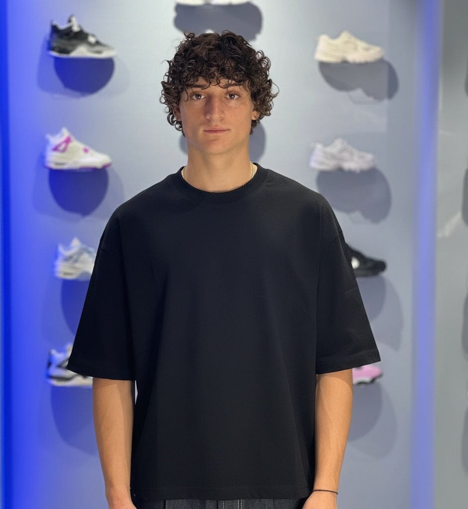 T-shirt Crop Nera Unisex