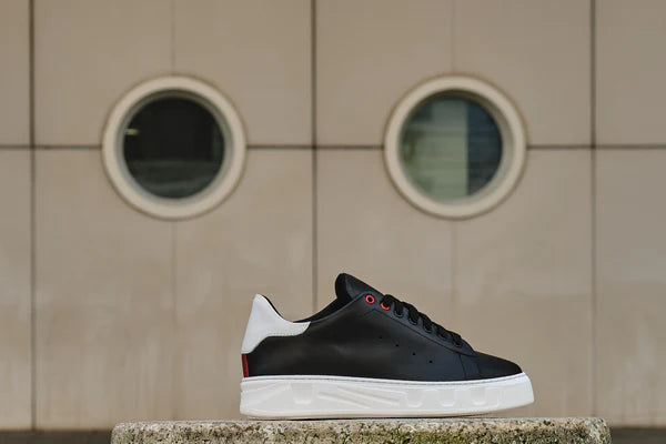 Sneakers Raws Pasos nerain vera pelle