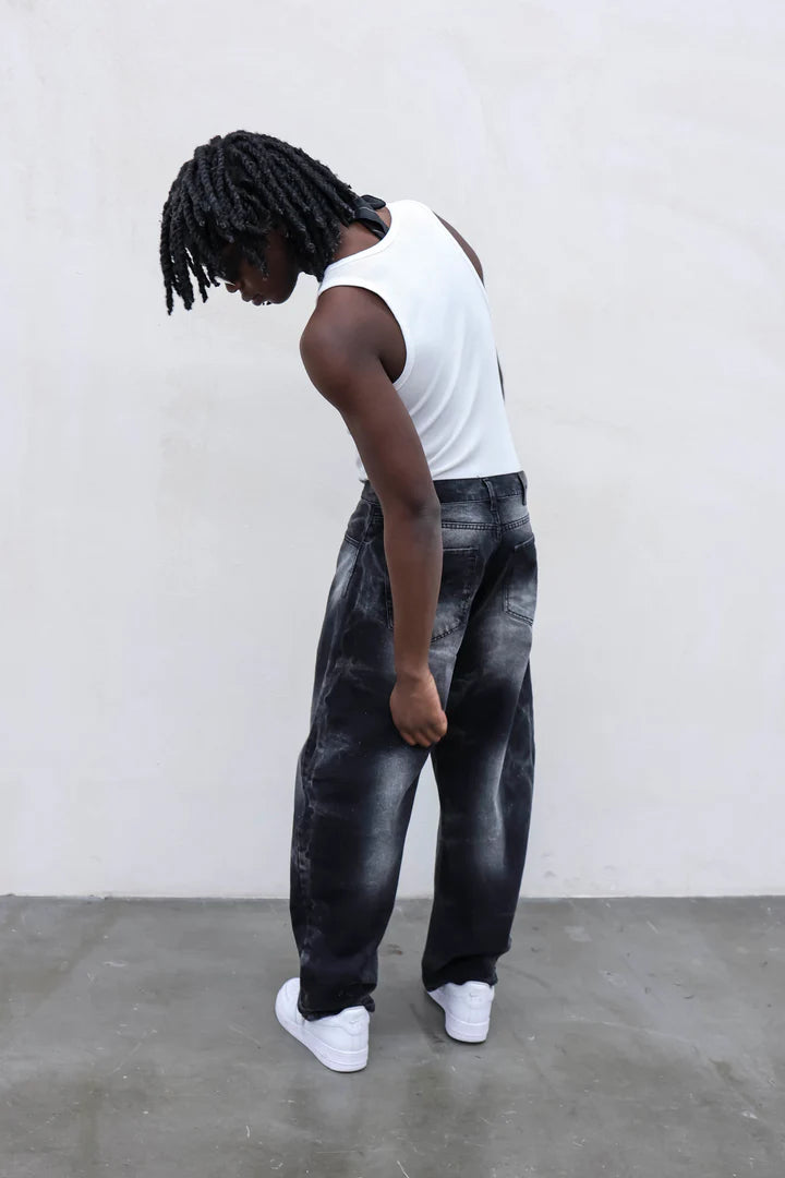 Jeans Balloon Bleach Nero