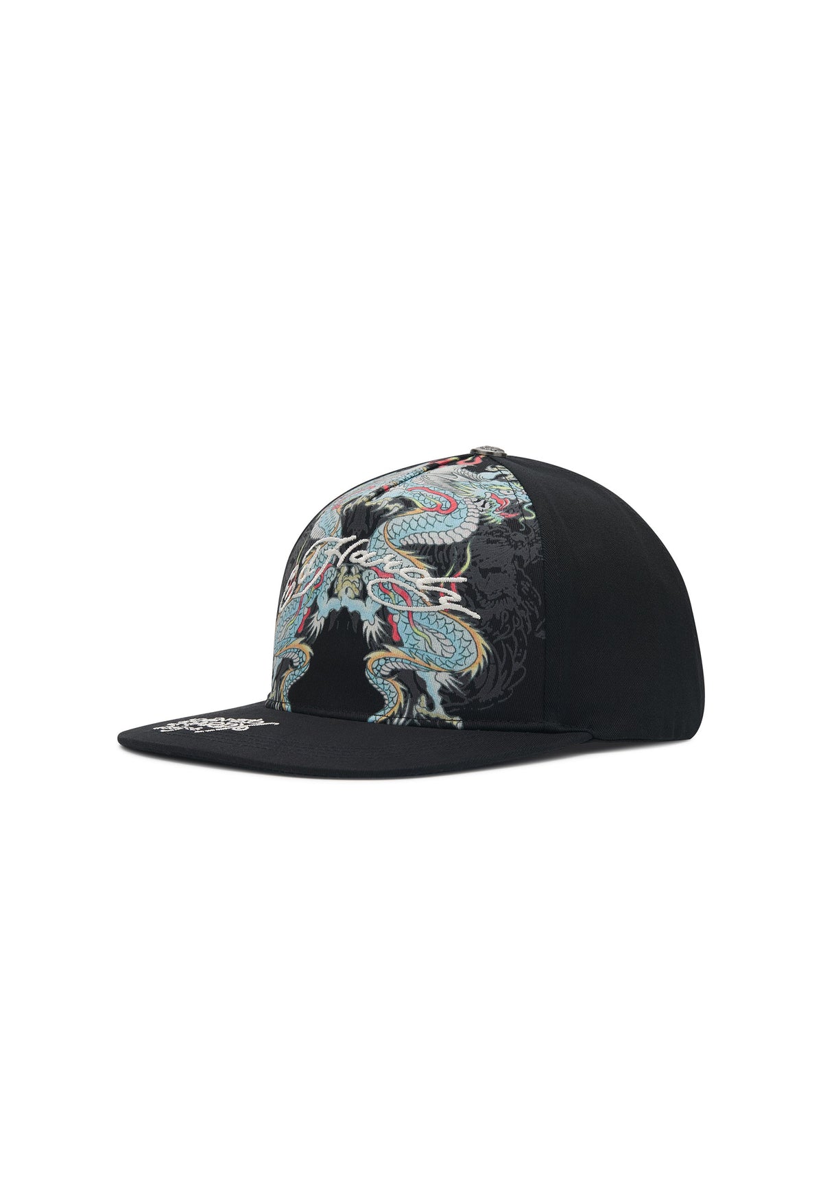 Cappello Ed Hardy Battle Dragon 5 Panel Flat Peak Cap - Black