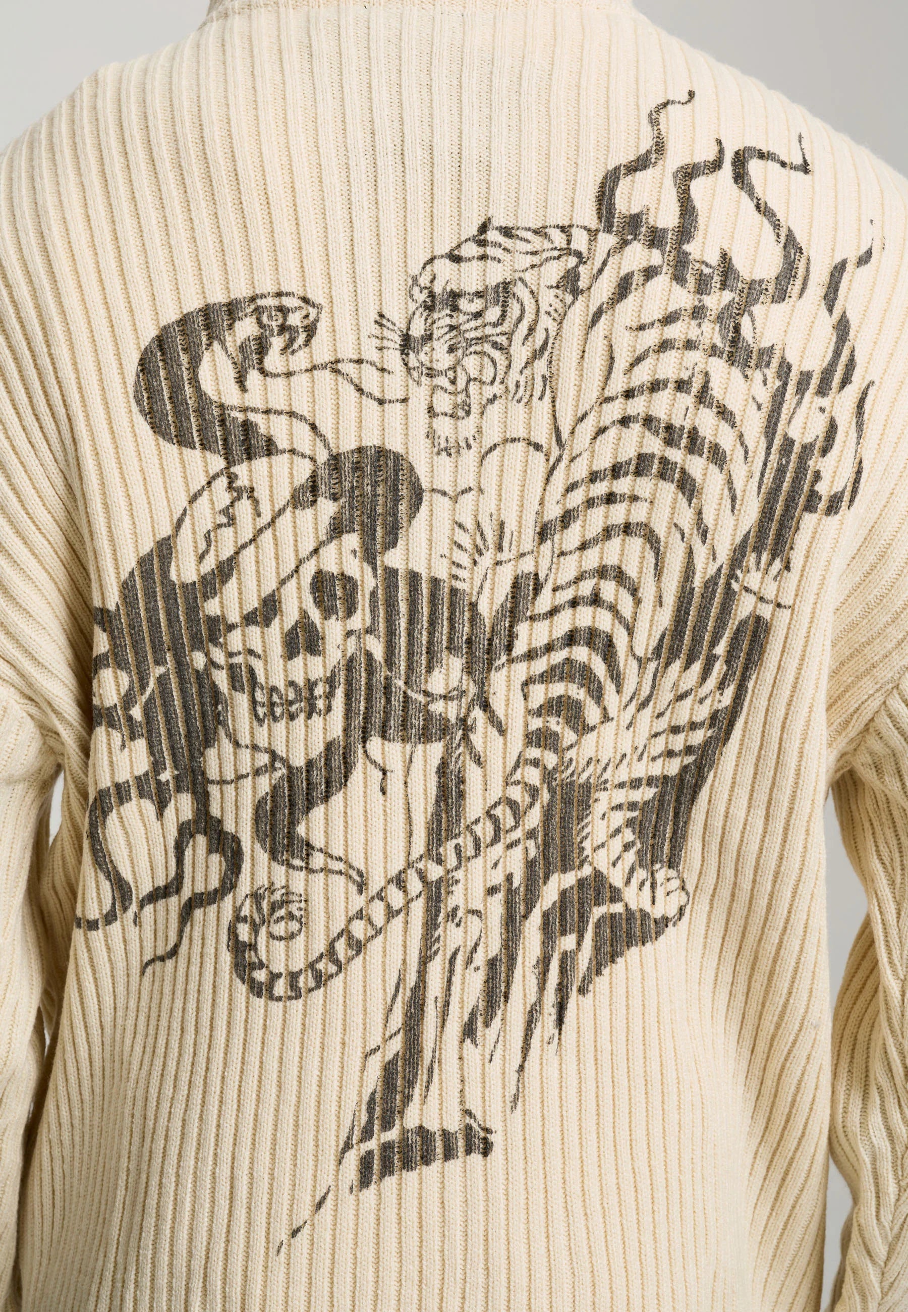 Maglione con cappuccio Ed Hardy – Tiger & Skull Graphic