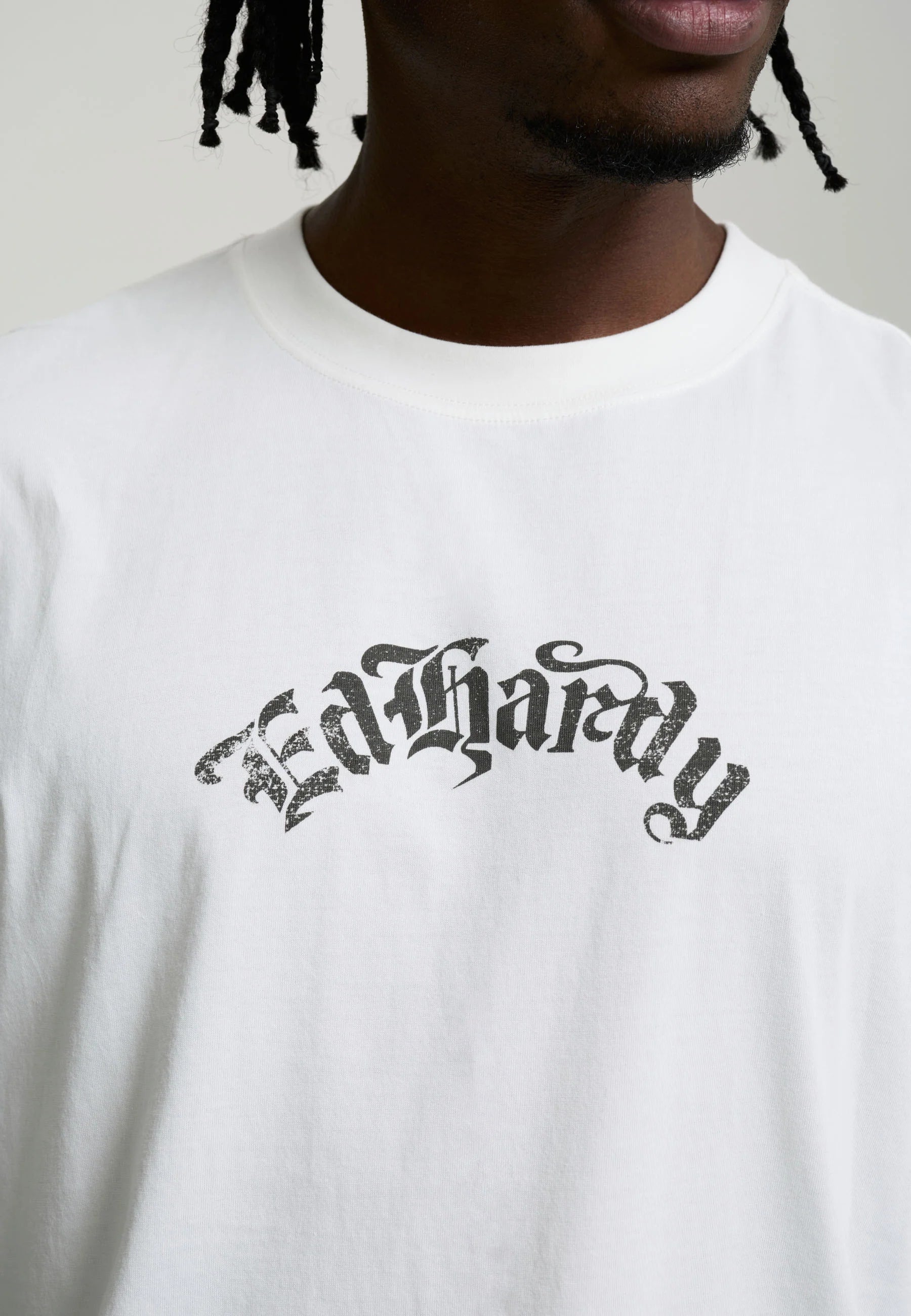 T-shirt Ed Hardy Faded Gothic Skull White