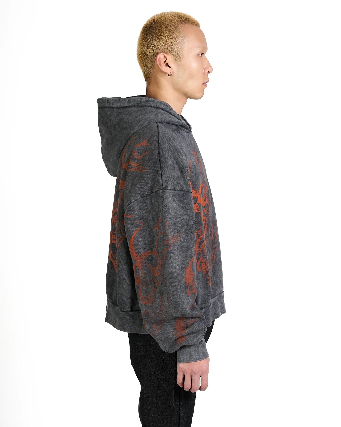 Felpa Effemme Skull Grigia