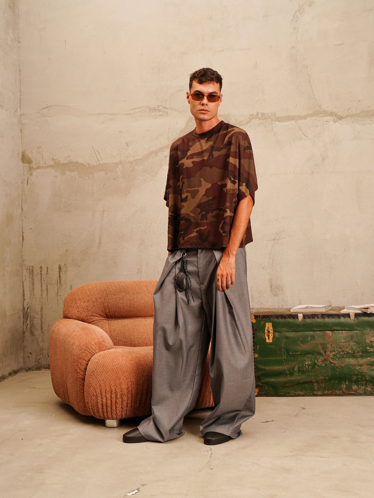T-shirt Crop Over Mimetica Minimal Couture
