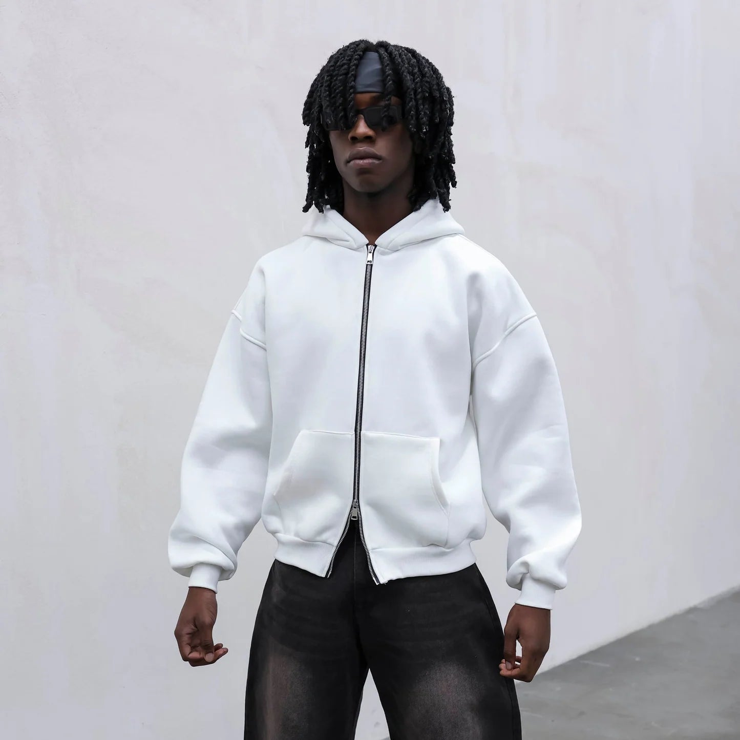 Felpa Bianca Sacrifice Strass