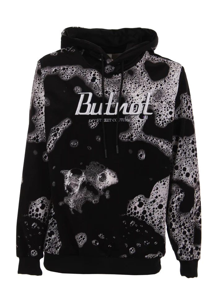 Hoodie ButNot con cappuccio stampa schiuma