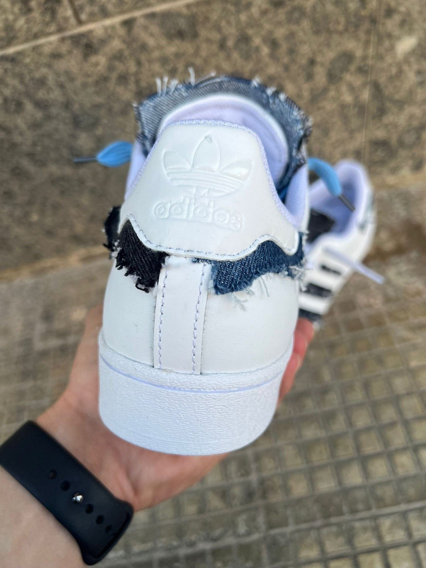 Adidas superstar custom - in jeans