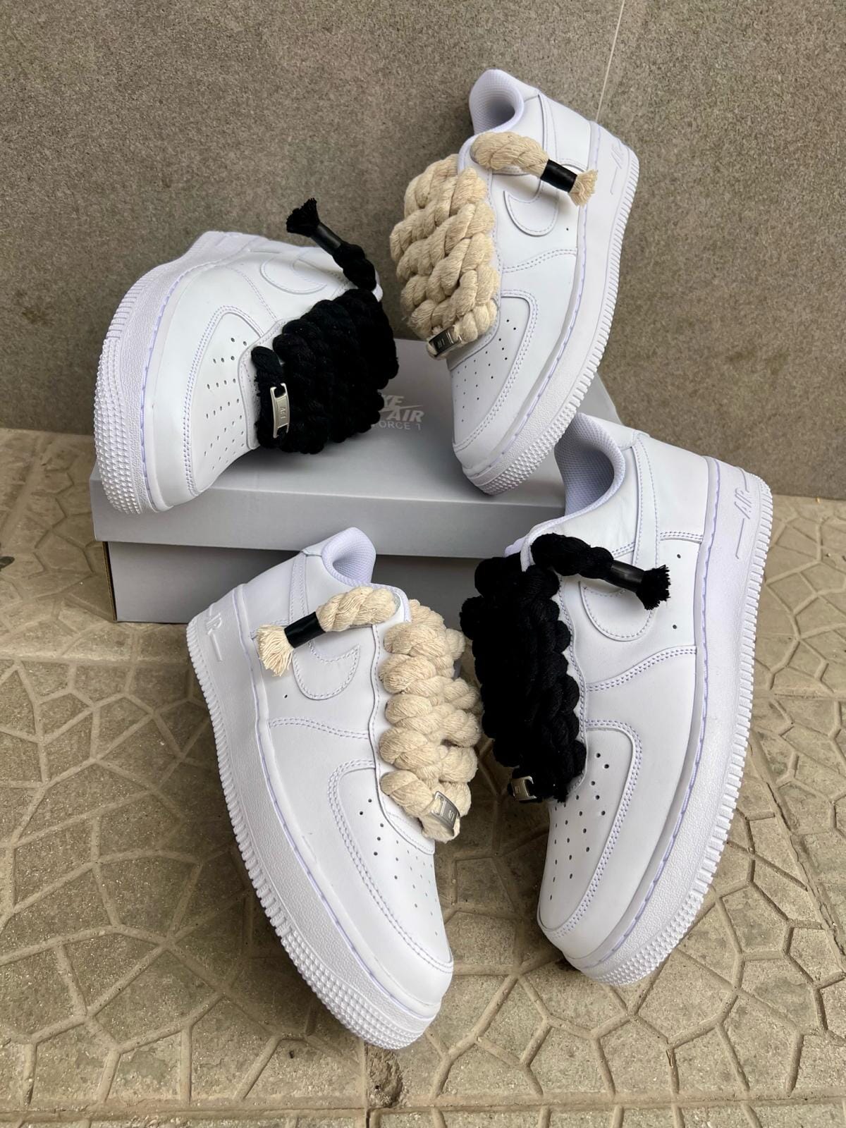 Nike air force 1 + laccio in corda custom