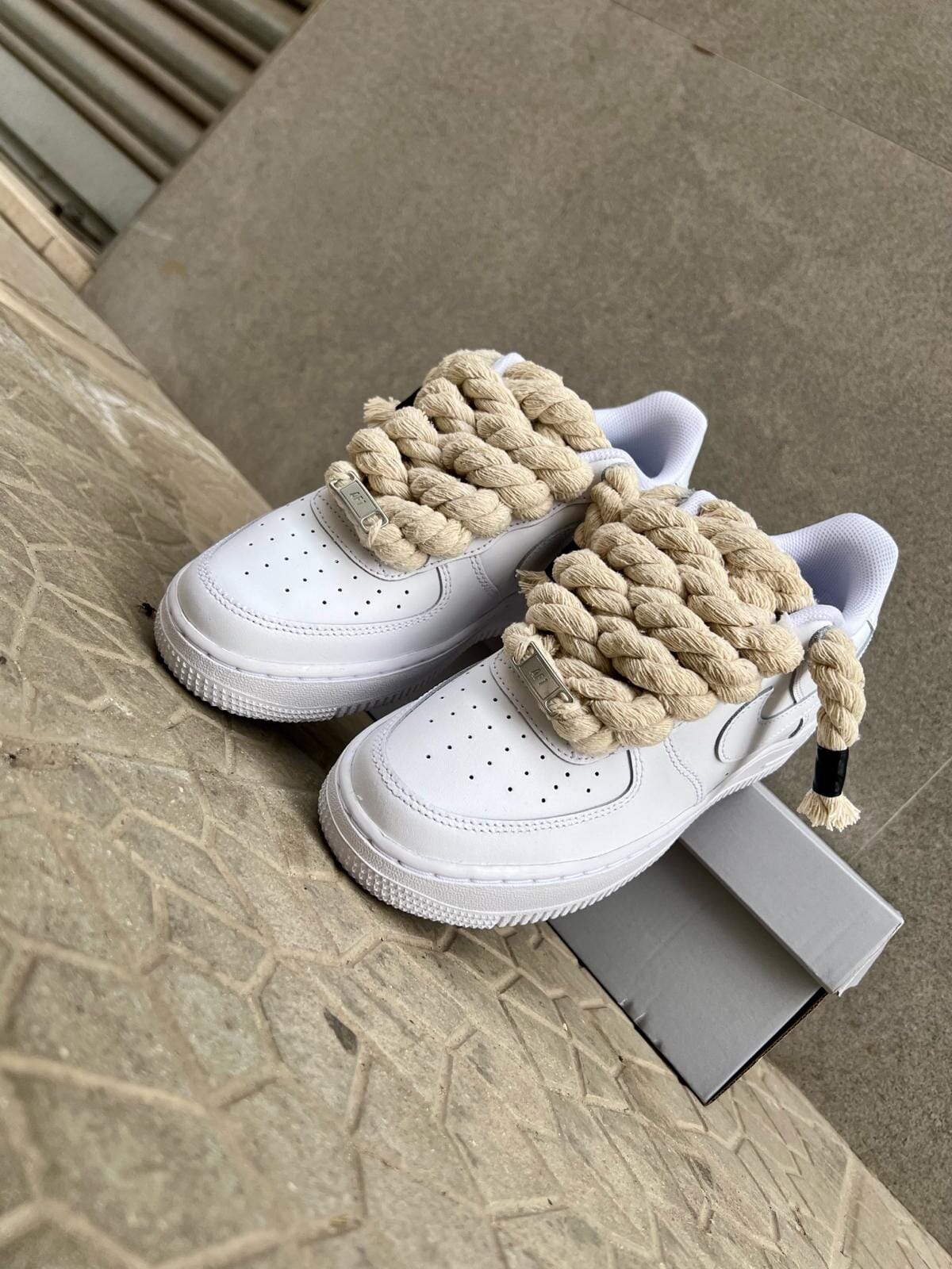Nike air force 1 + laccio in corda custom