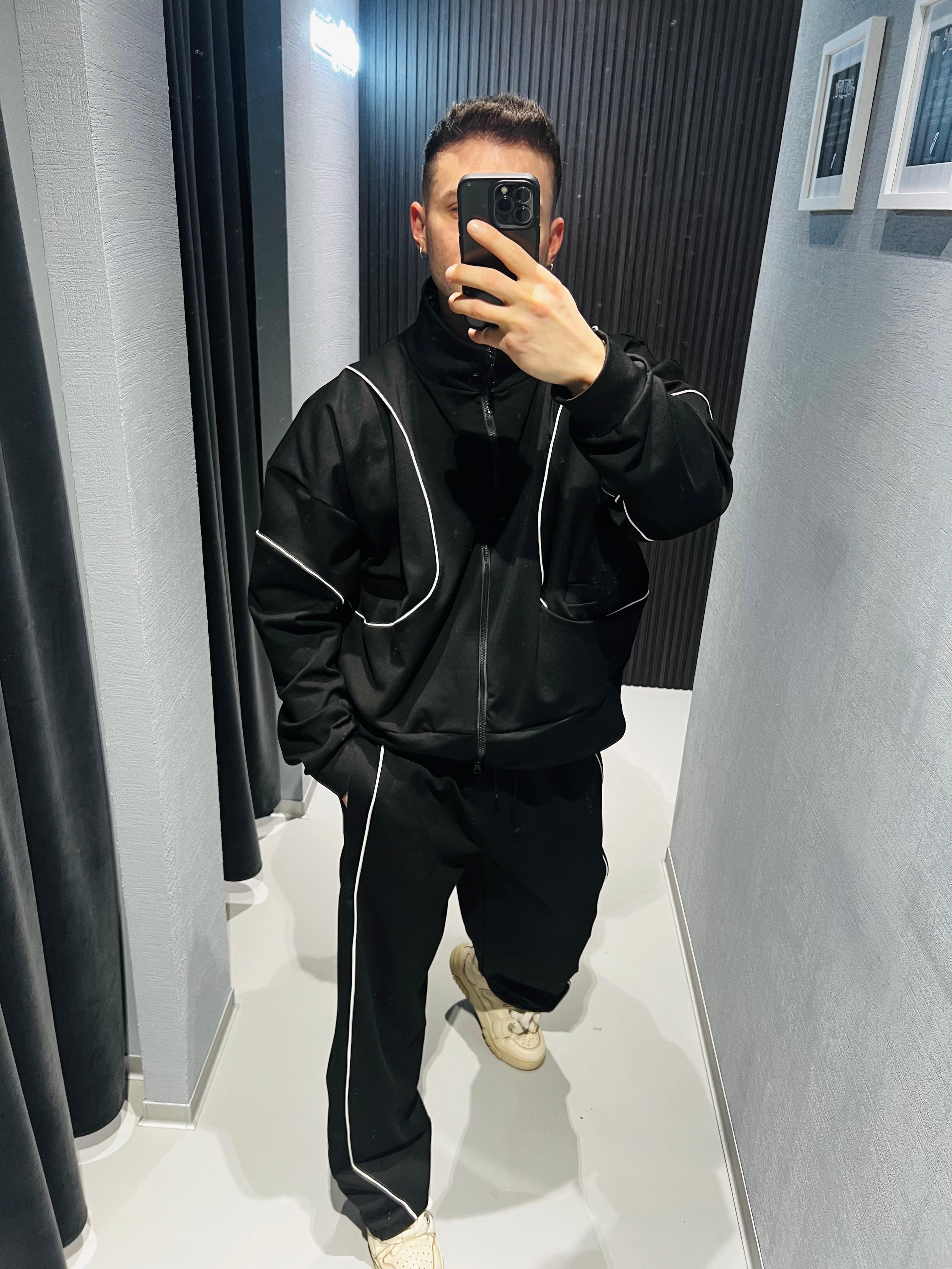 Coordinato tuta Dune Cropped Black