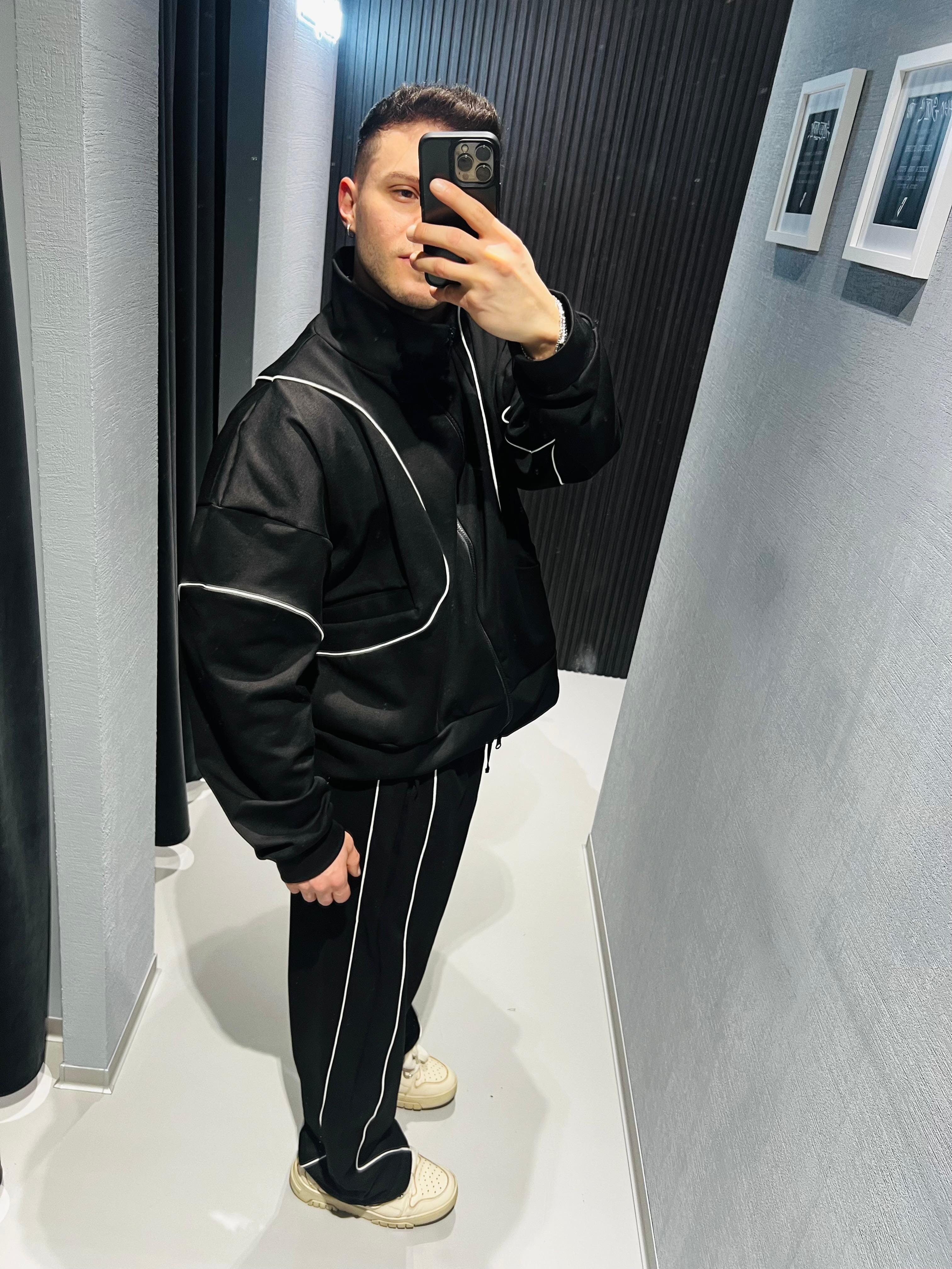 Coordinato tuta Dune Cropped Black