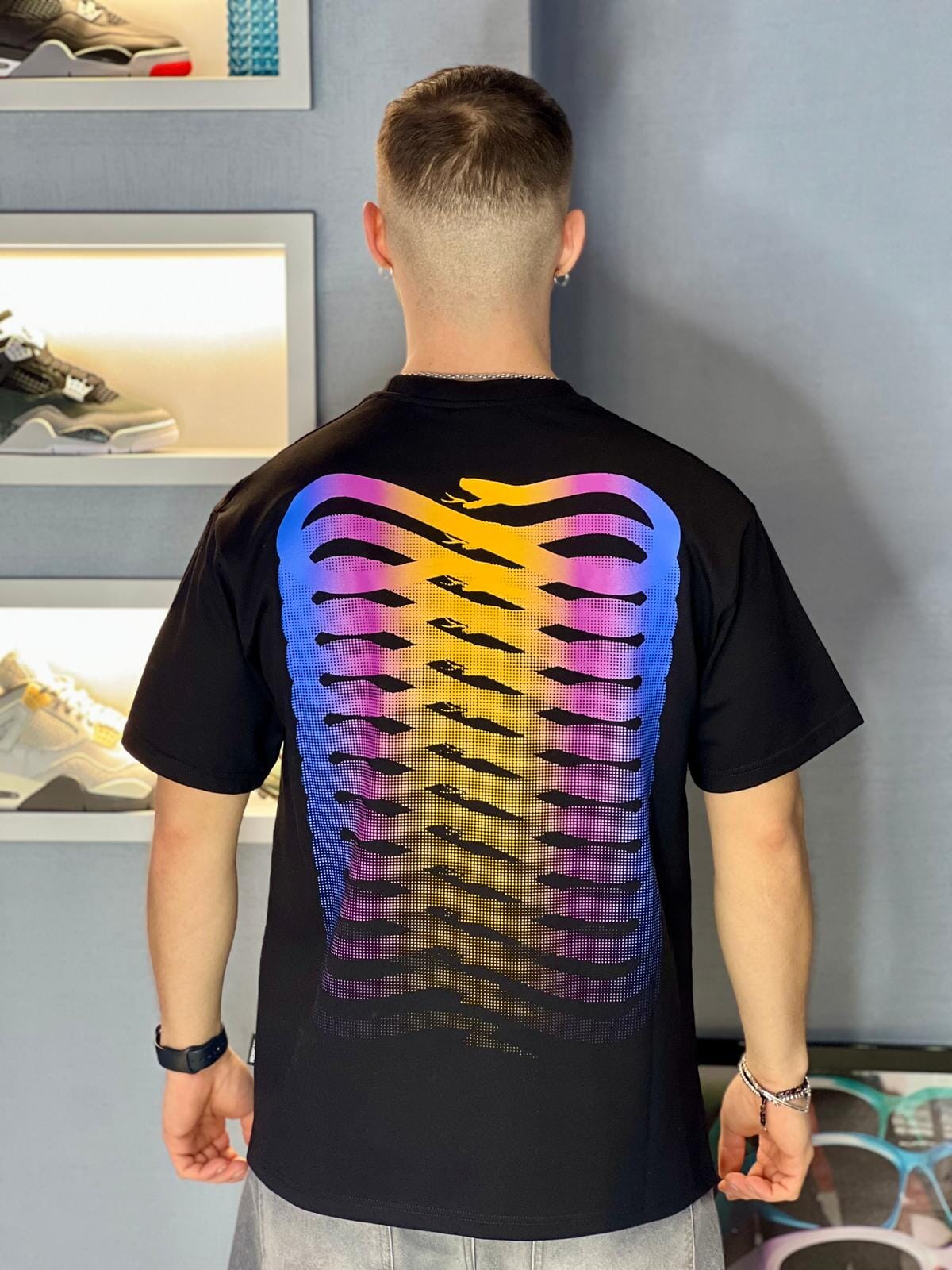 T-shirt Propaganda Ribs Gradient Tee Black