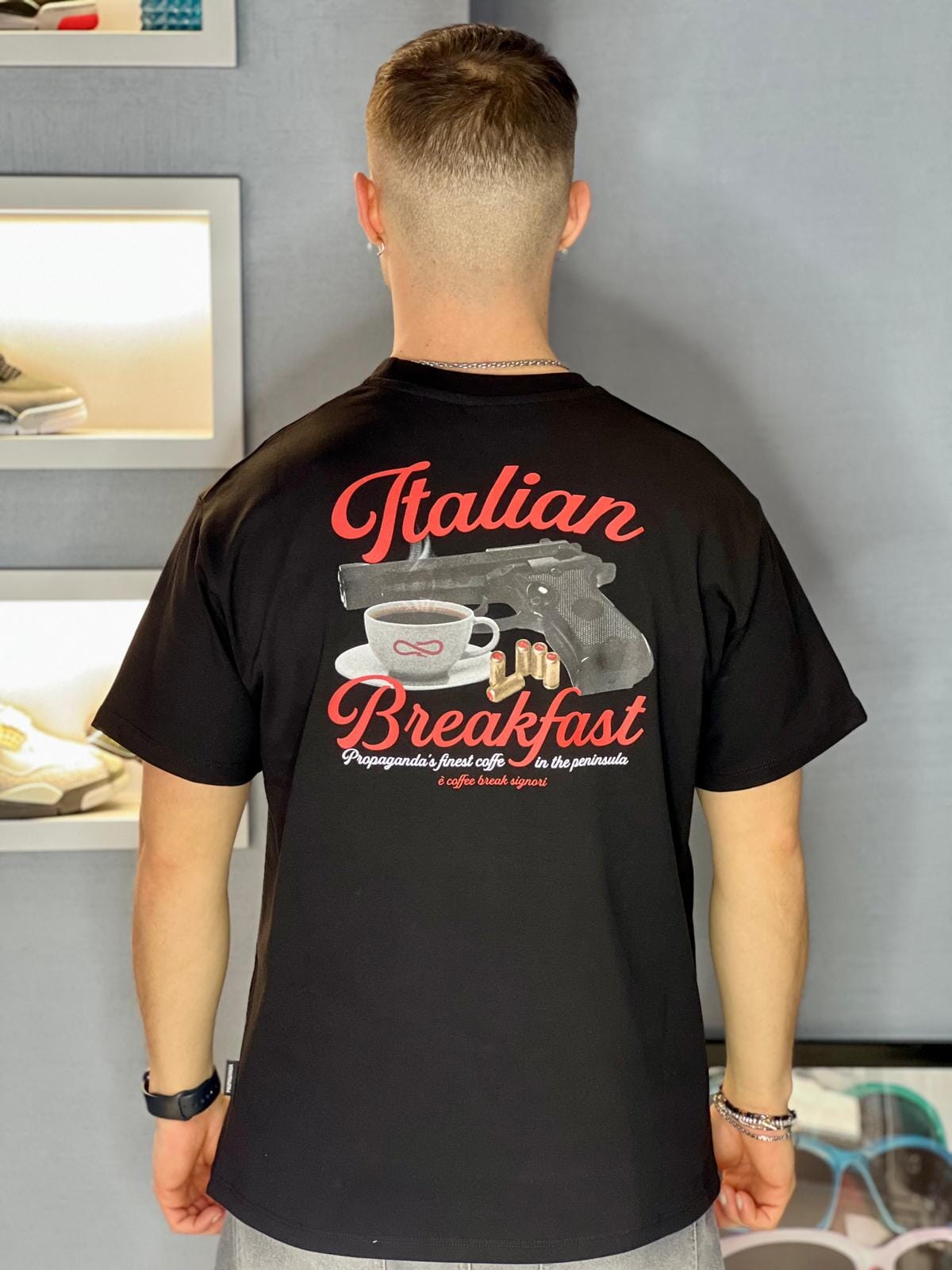 T-shirt Propaganda Breakfast Tee Black