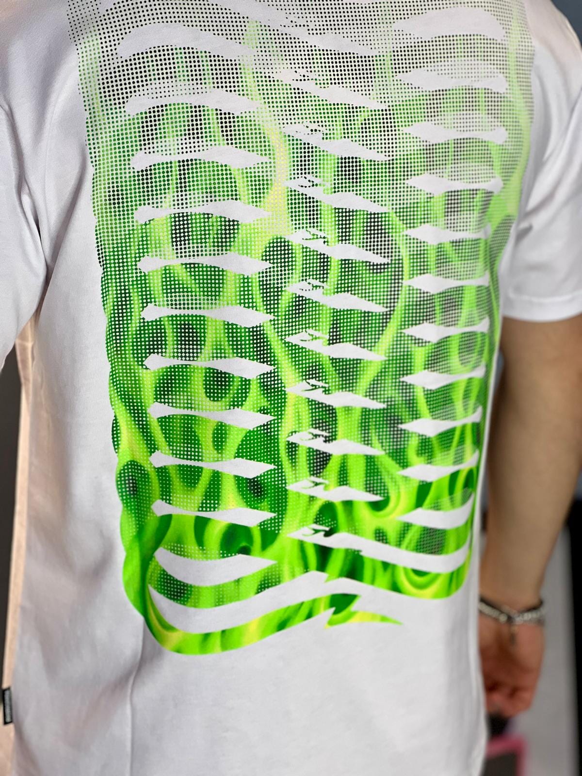 T-shirt Propaganda Ribs Flame Tee White