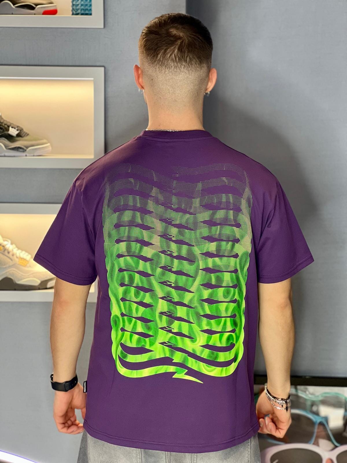 T-shirt Propaganda Ribs Flame Tee Purple