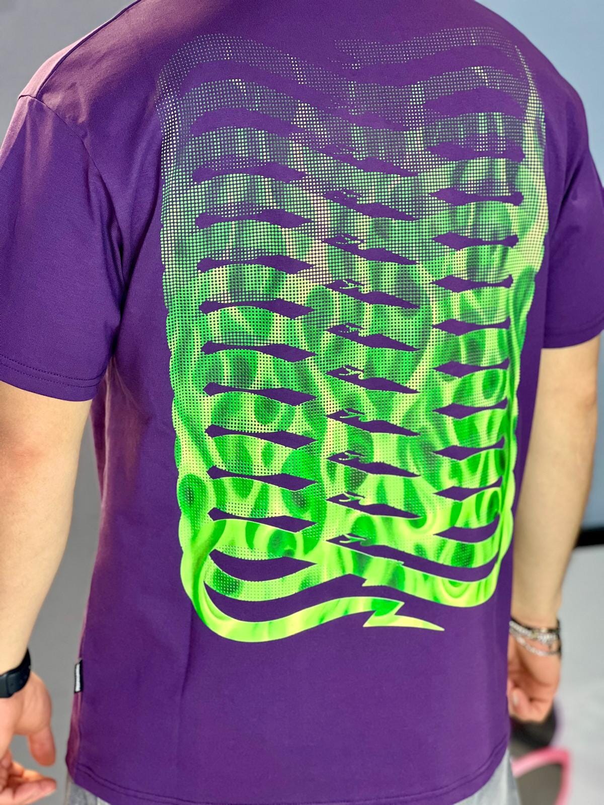 T-shirt Propaganda Ribs Flame Tee Purple