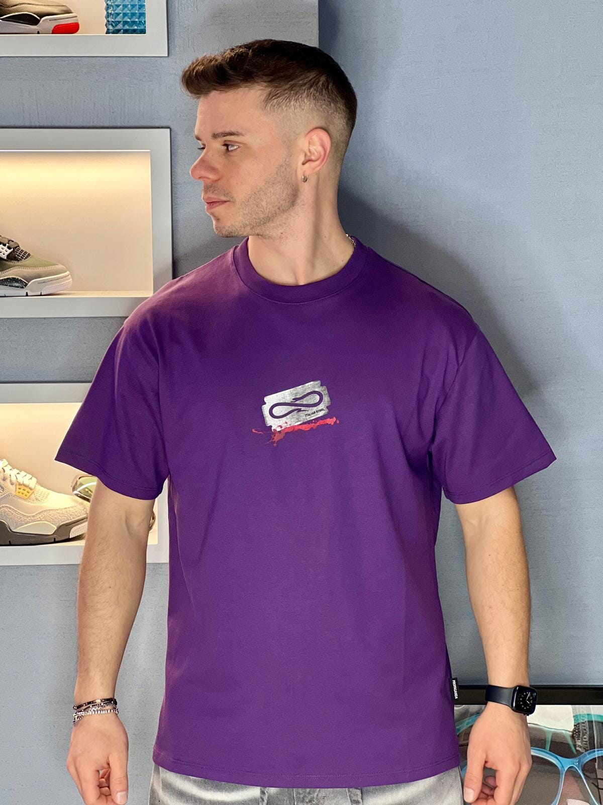 T-shirt Propaganda Logo Blade Tee Purple