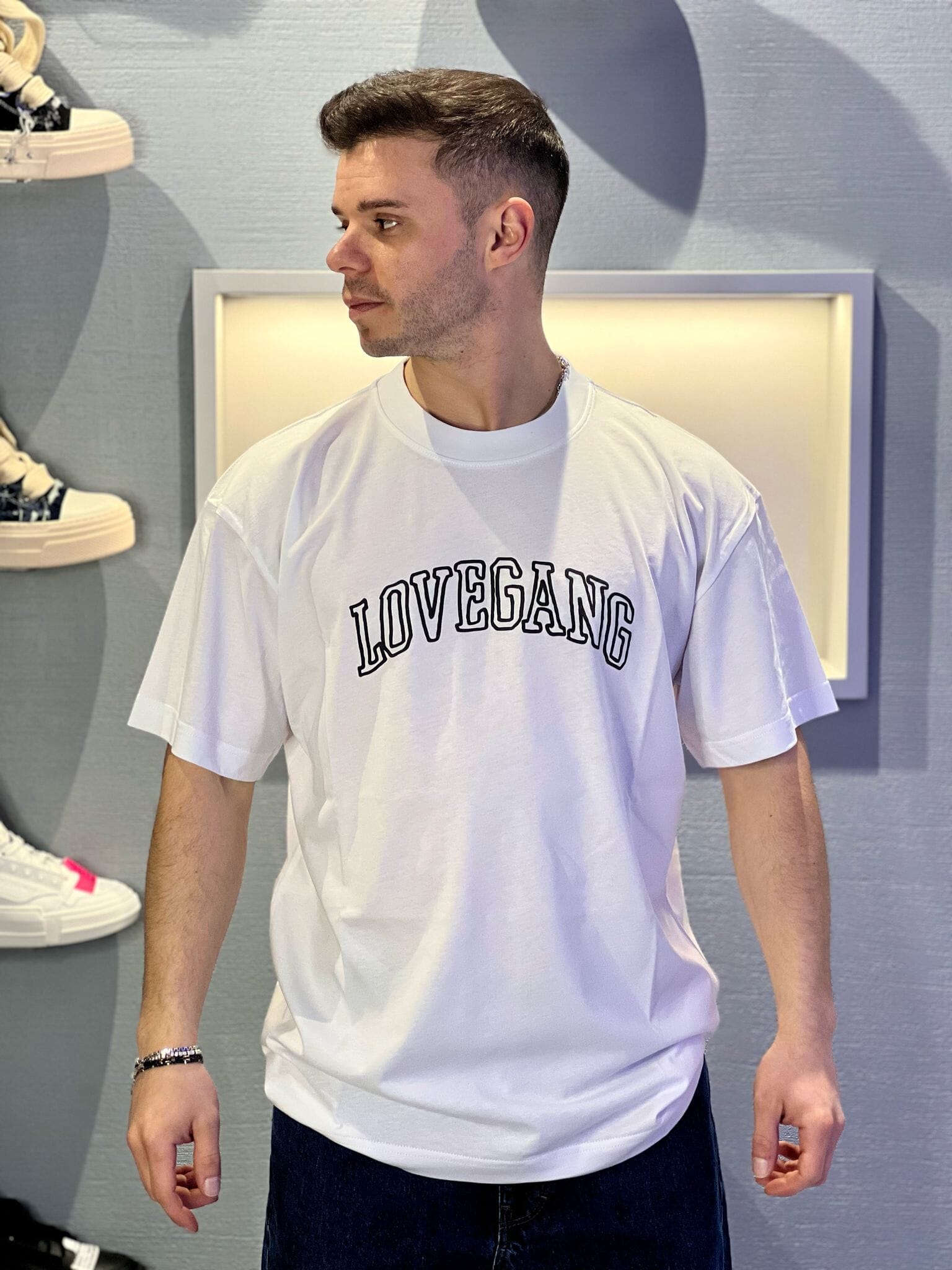 T-shirt Lovegang Logo White Slow