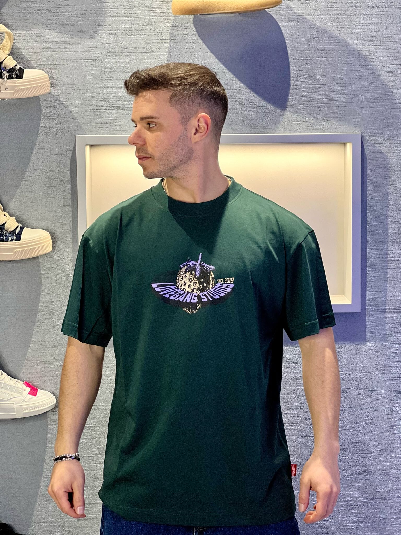 T-shirt Lovegang strawberry Green
