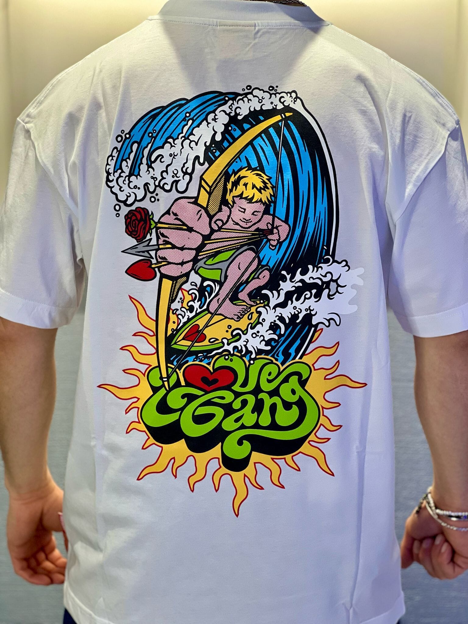 T-shirt Lovegang Surf White