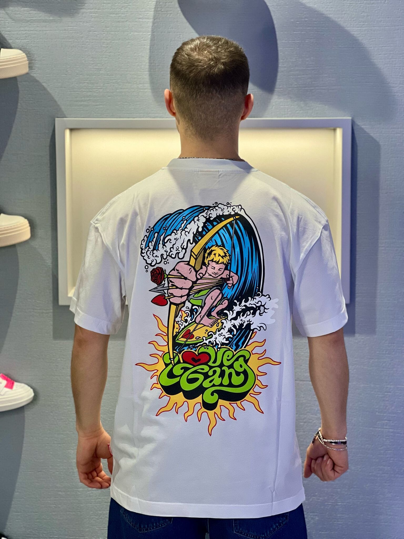 T-shirt Lovegang Surf White