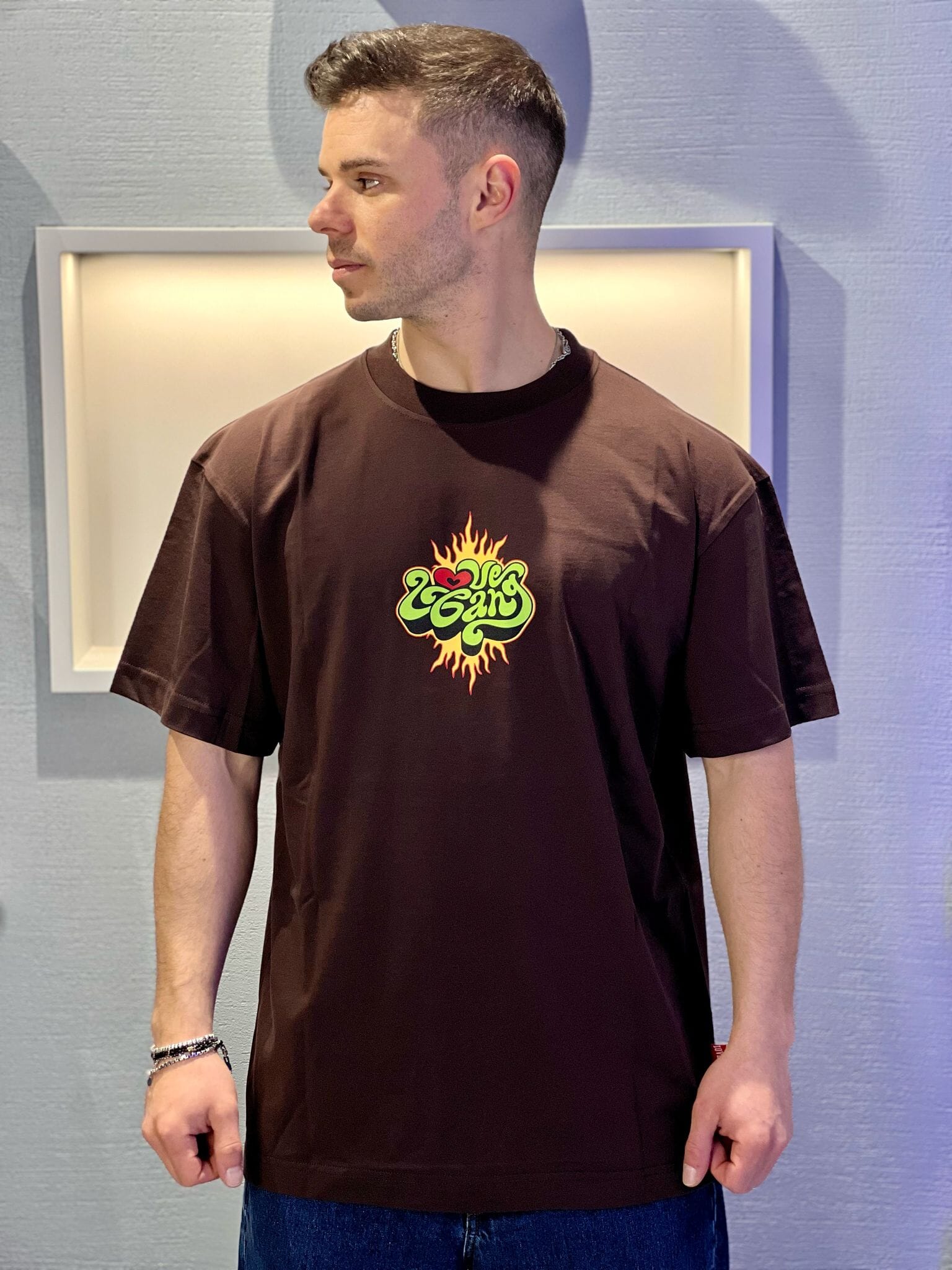 T-shirt Lovegang Surf Brown