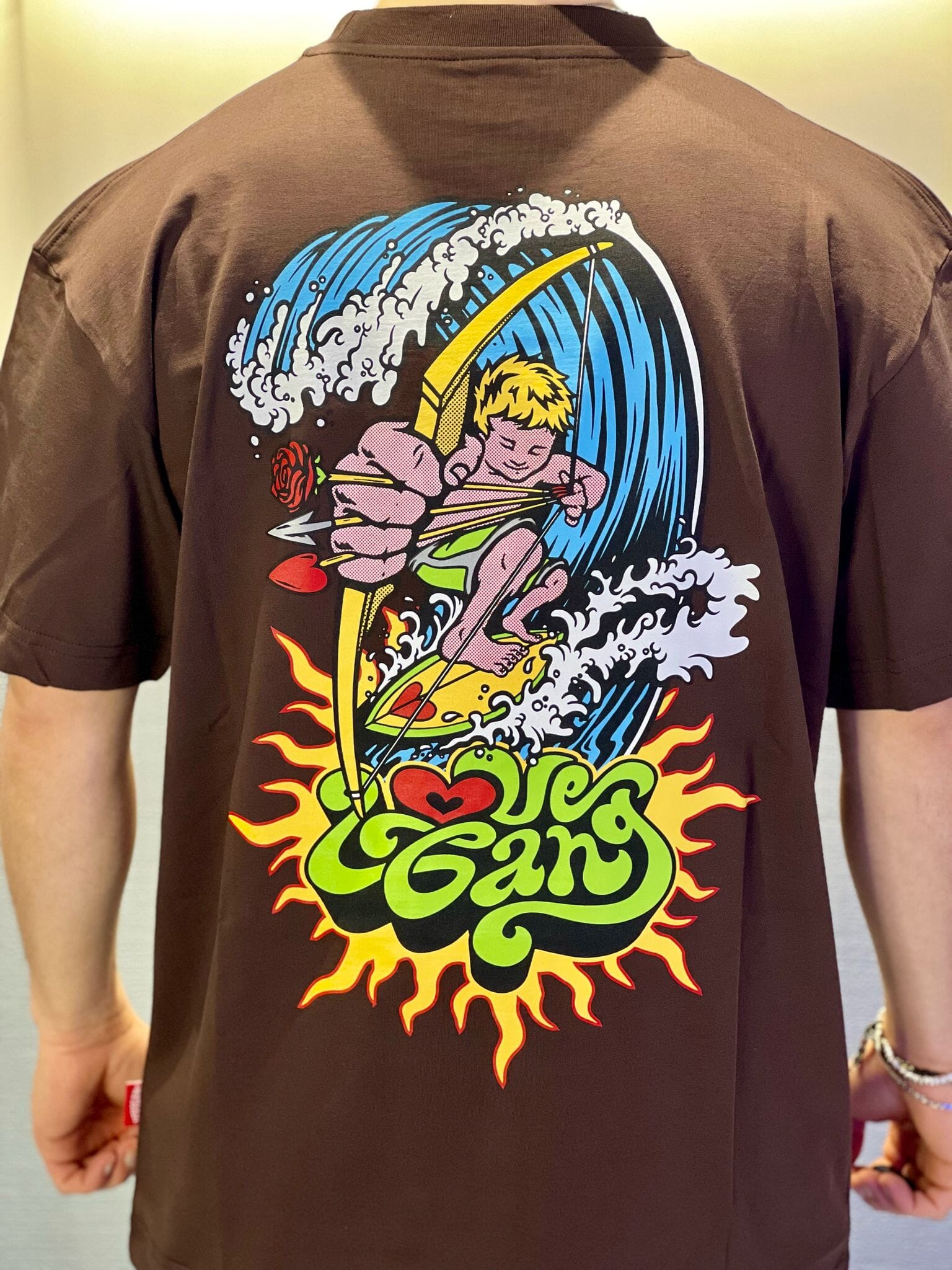 T-shirt Lovegang Surf Brown