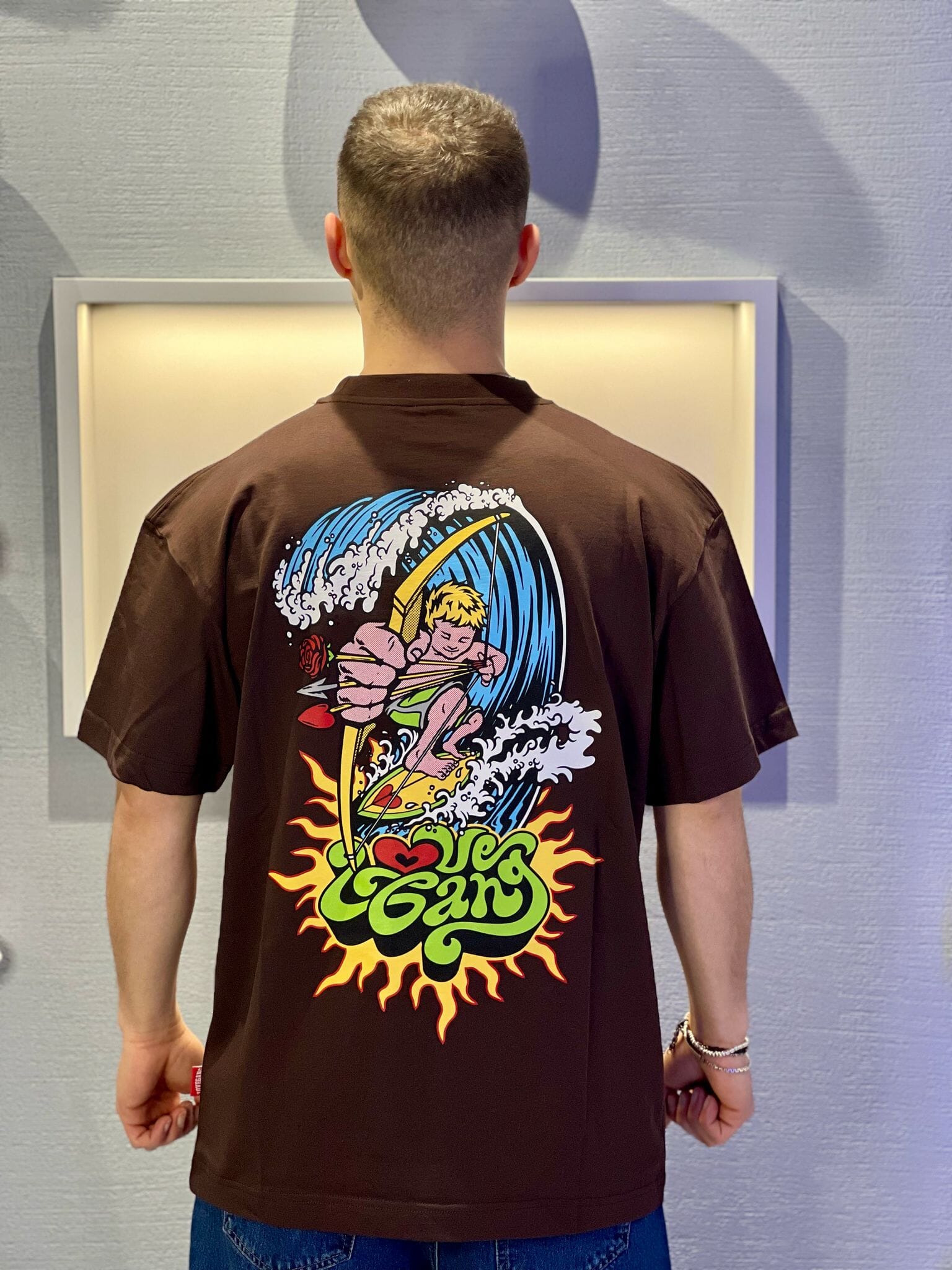 T-shirt Lovegang Surf Brown