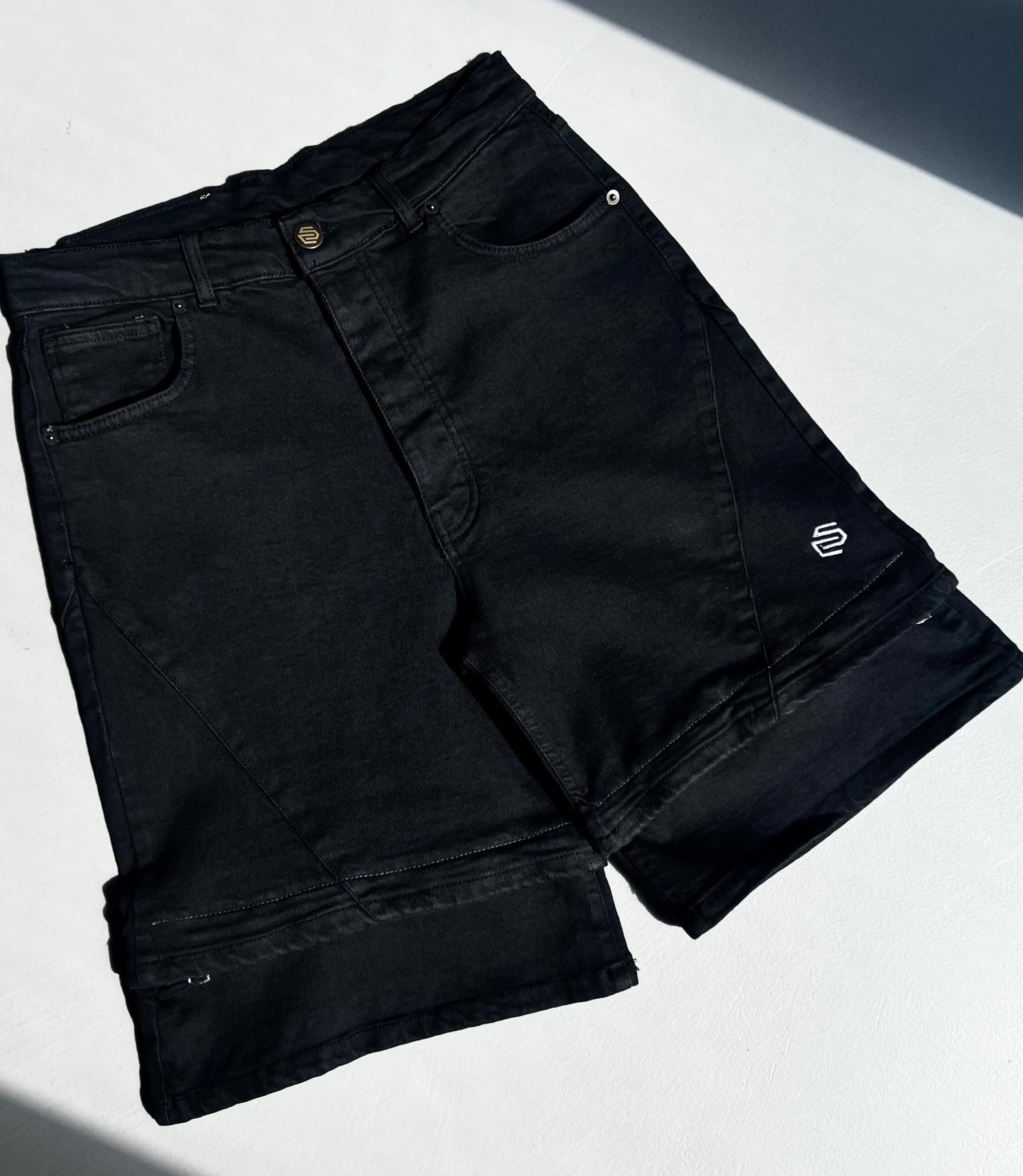 CAPTO Shorts – Denim modulabile Black